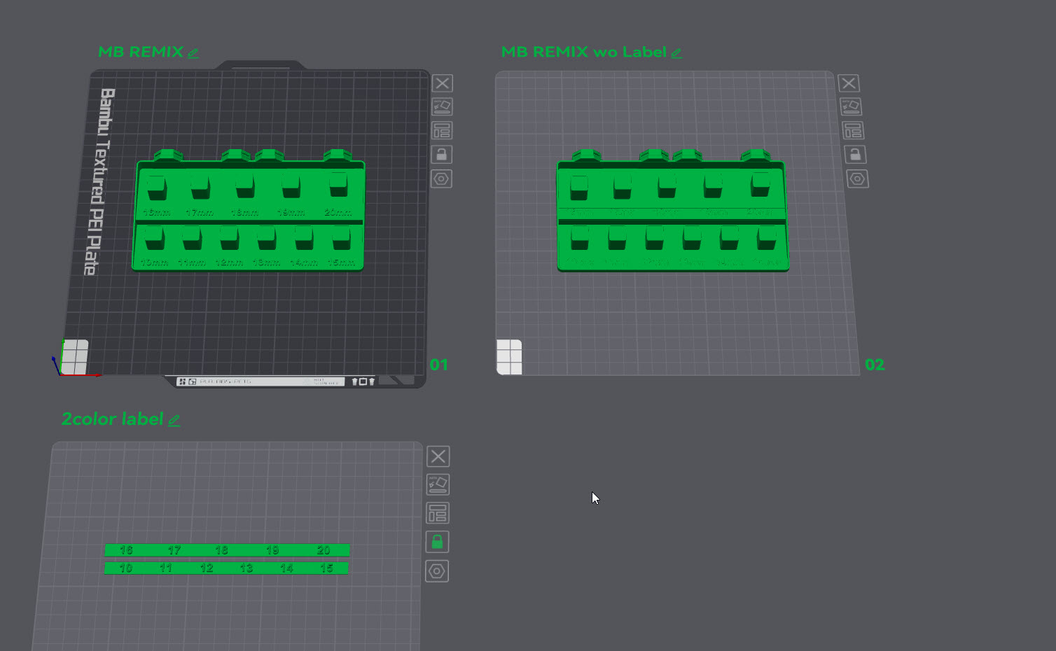 Miniatura 4 do modelo 3D Multiboard - Socket Storage (1/2" Metric) REMIX