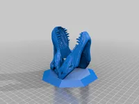 T Rex skull wall hook