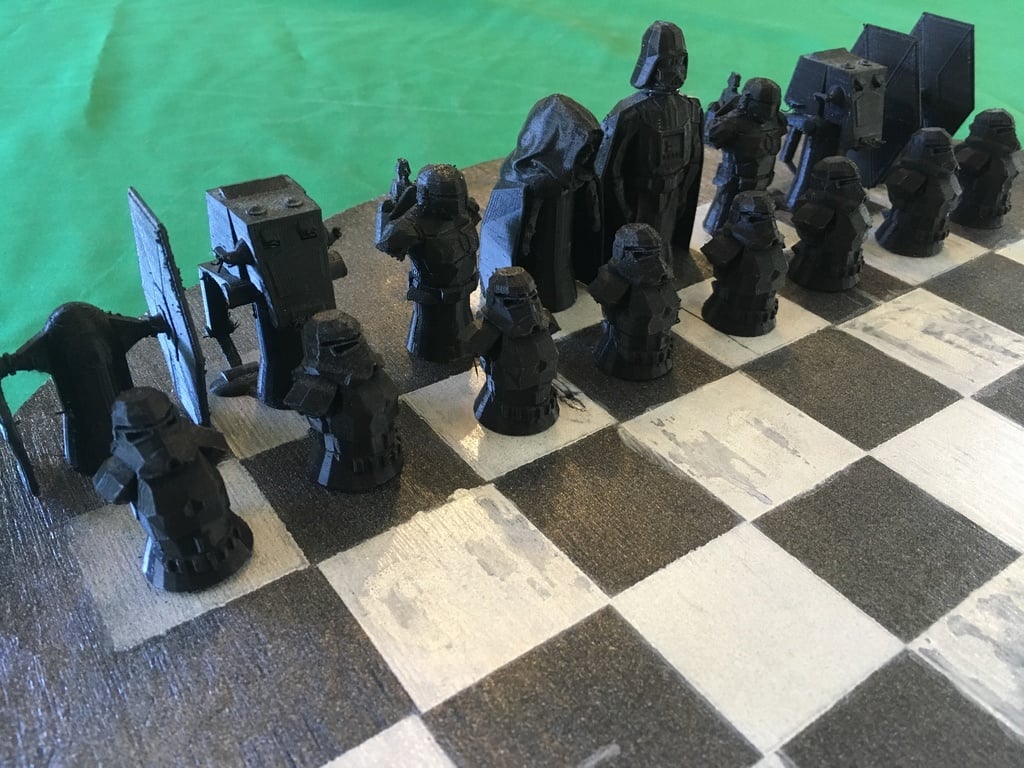Miniatura 3 do modelo 3D Starwars Chess Set