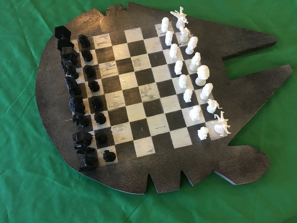 Miniatura 4 do modelo 3D Starwars Chess Set