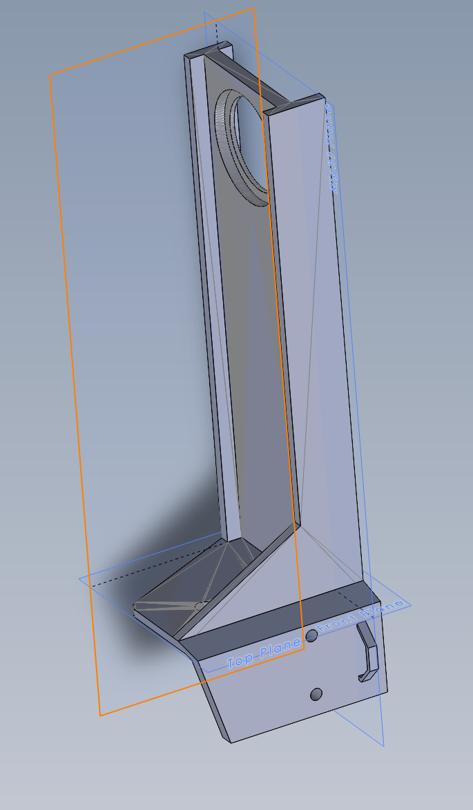 V3SE Spool Holder Remix with mount for generic runout sensor 3D model thumbnail