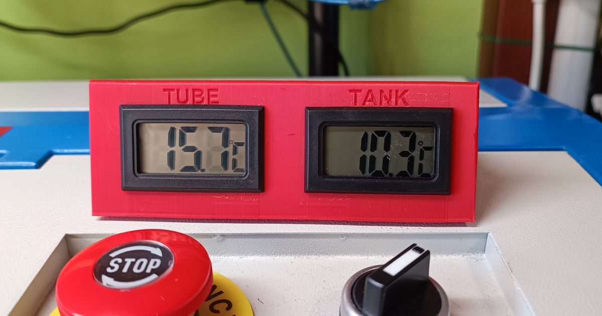 K40 dual thermometer holder with by GregorB Download free STL