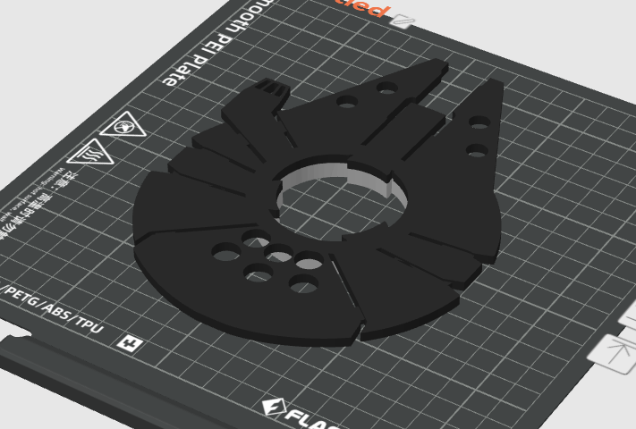 Millennium Falcon AD5X spool adapter