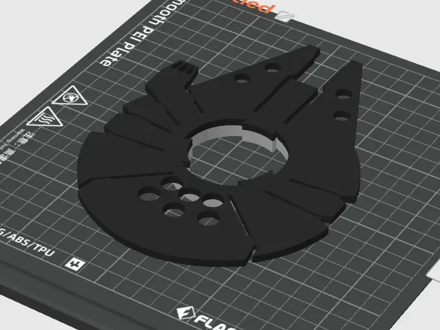 Millennium Falcon AD5X spool adapter