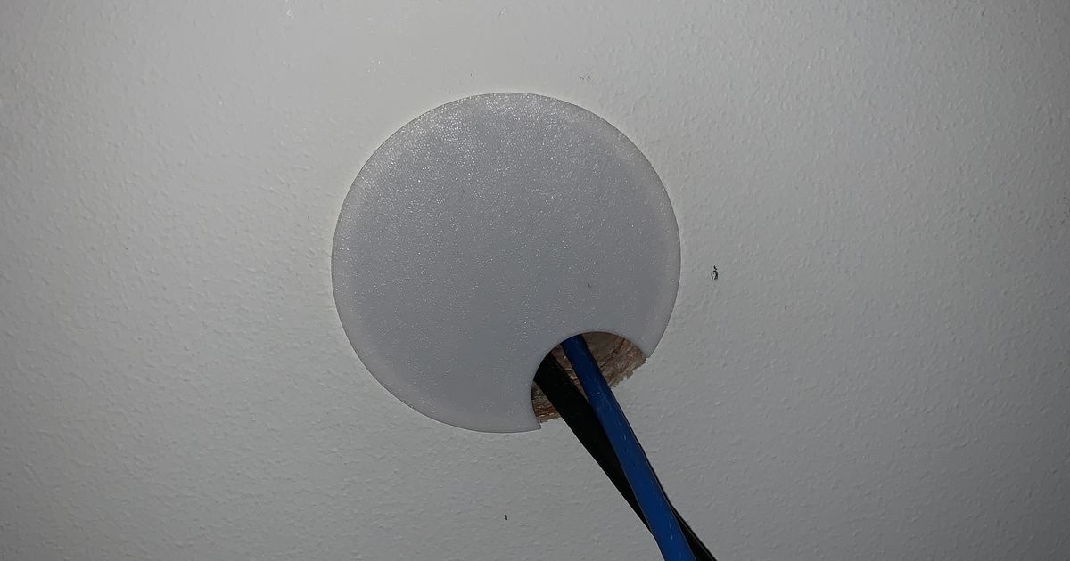 Wall hole cover by Antonio Download free STL model