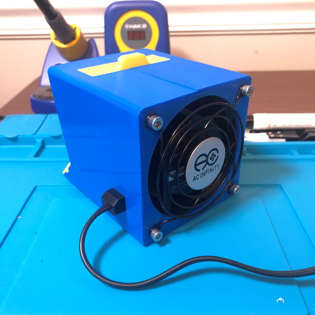 *Solder free* Minimalist 3D Printed Fume Extractor by ToXIc Download