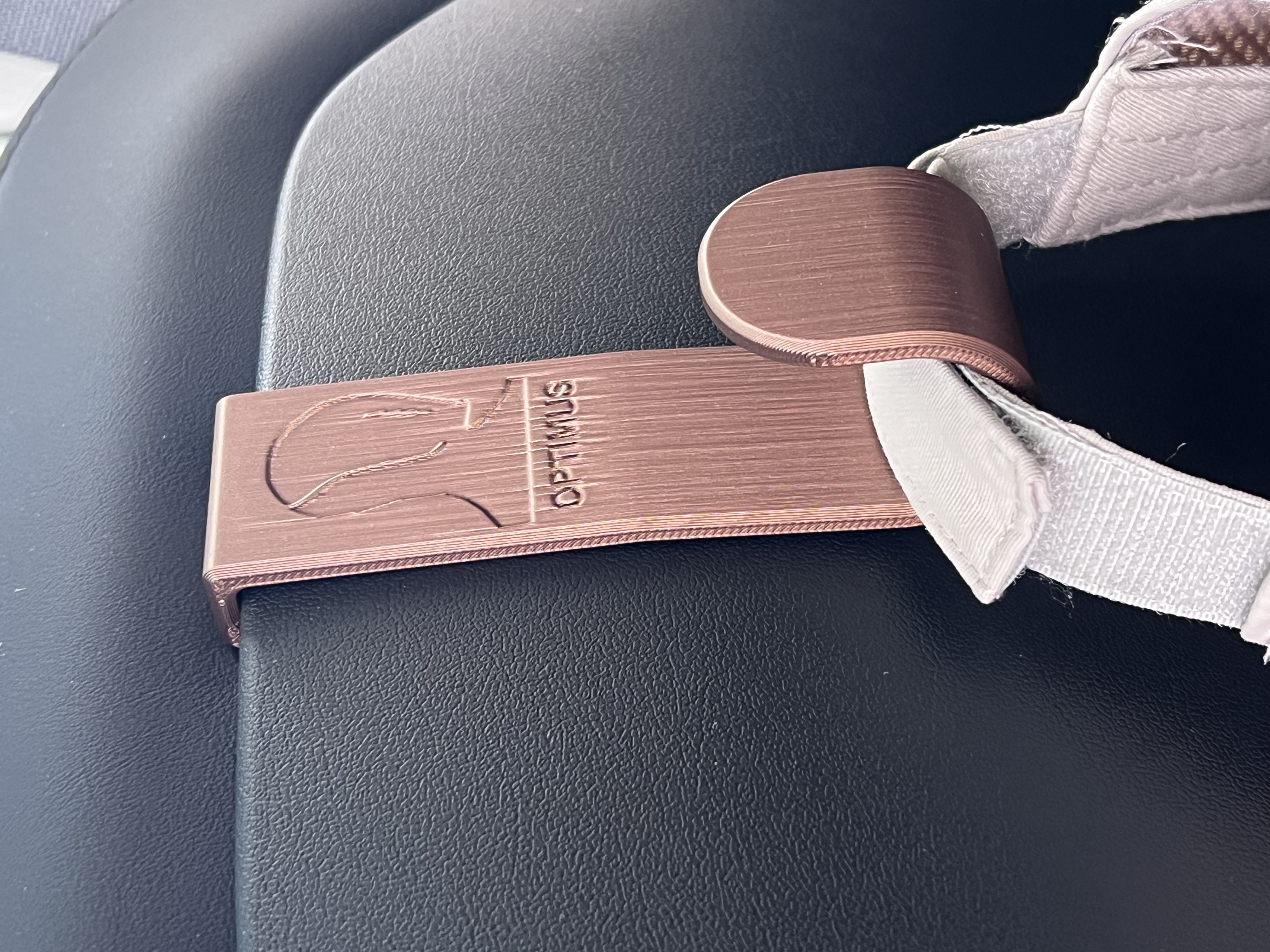TESLA MODEL Y REAR SEAT HOOKS - Optimus or Tesla logo