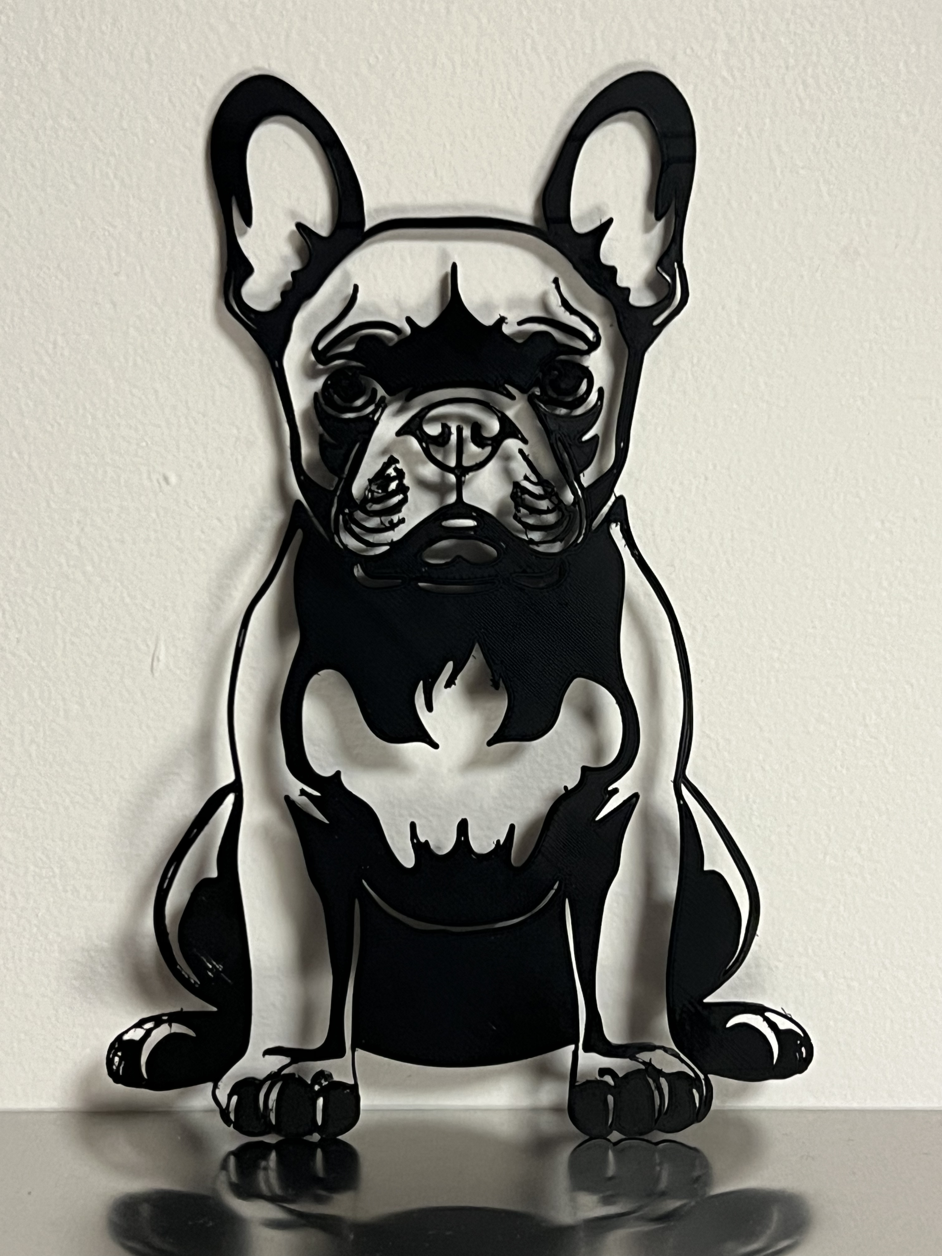 Bulldog Francaise silhouette wall decoration by Piero | Download free ...