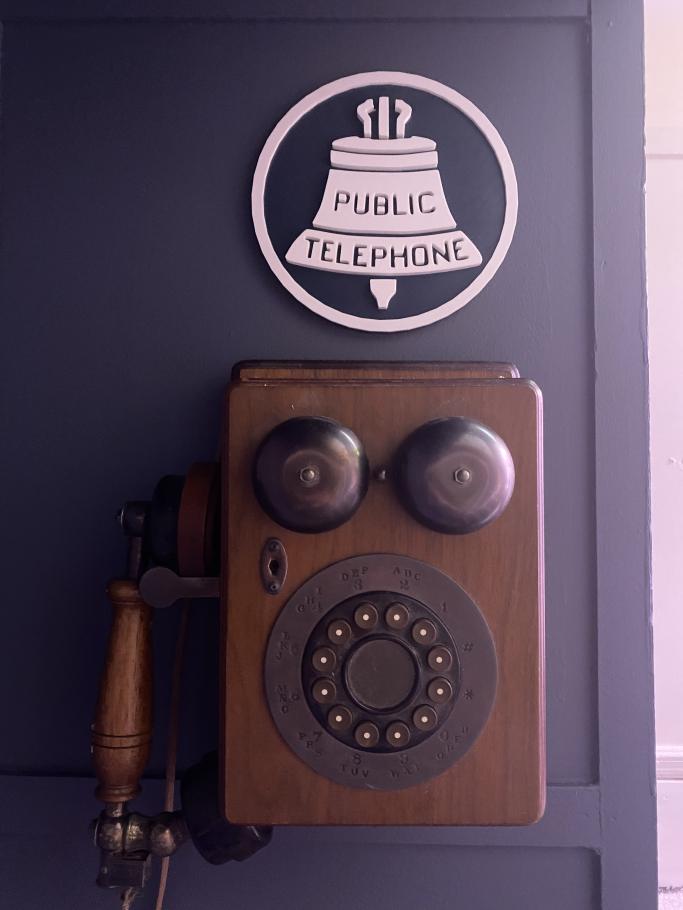 Vintage Bell American Telephone Sign
