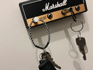 Keychain 6,3mm Jack Plug for Marshall key board / Schlüsselanhänger für  Marshall Schlüsselbrett by PickleRick, Download free STL model