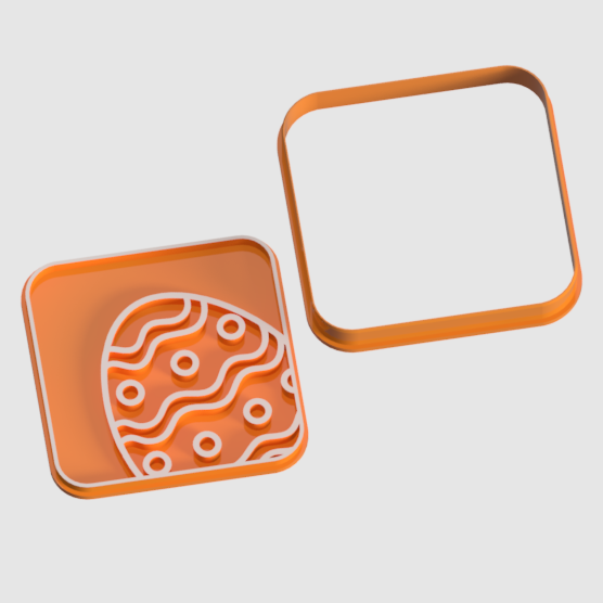 Miniatura 2 do modelo 3D easter egg cookie cutter