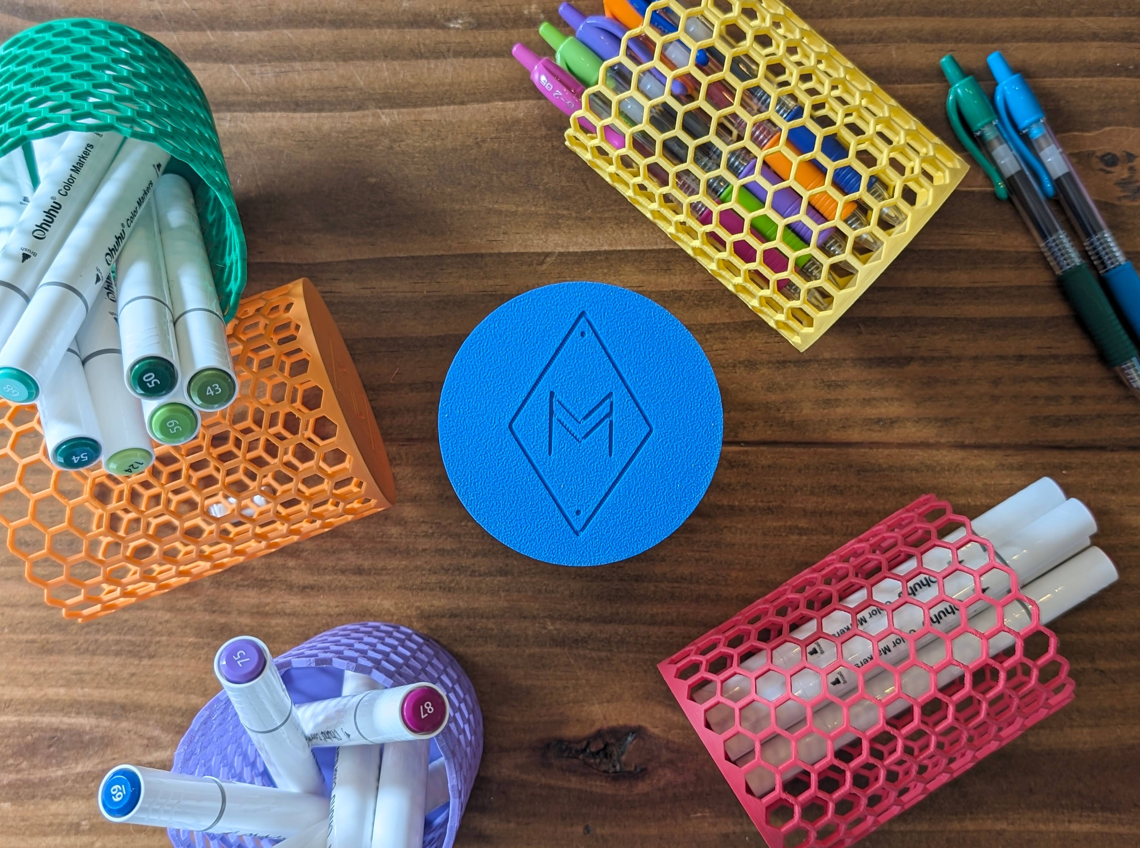 Honeycomb Pen, Pencil, Marker Holder