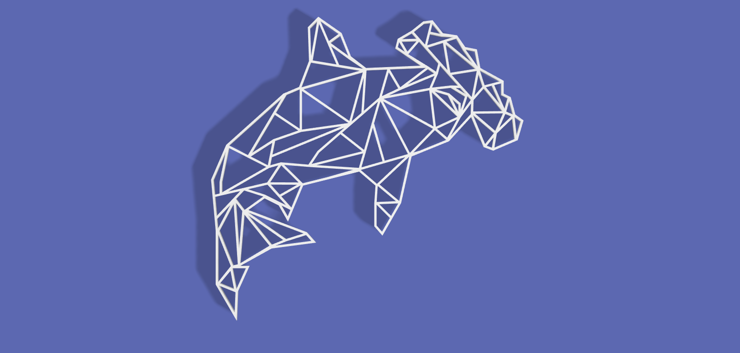 Geometric Hammerhead Shark