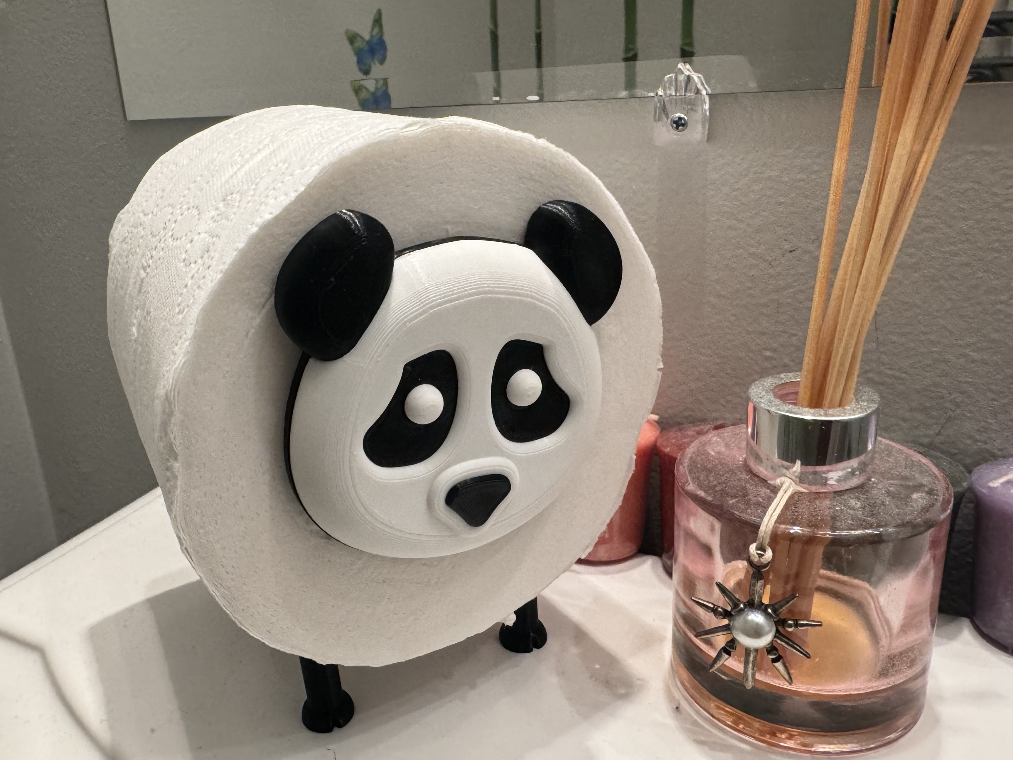 Panda Toilet Paper Roll Holder