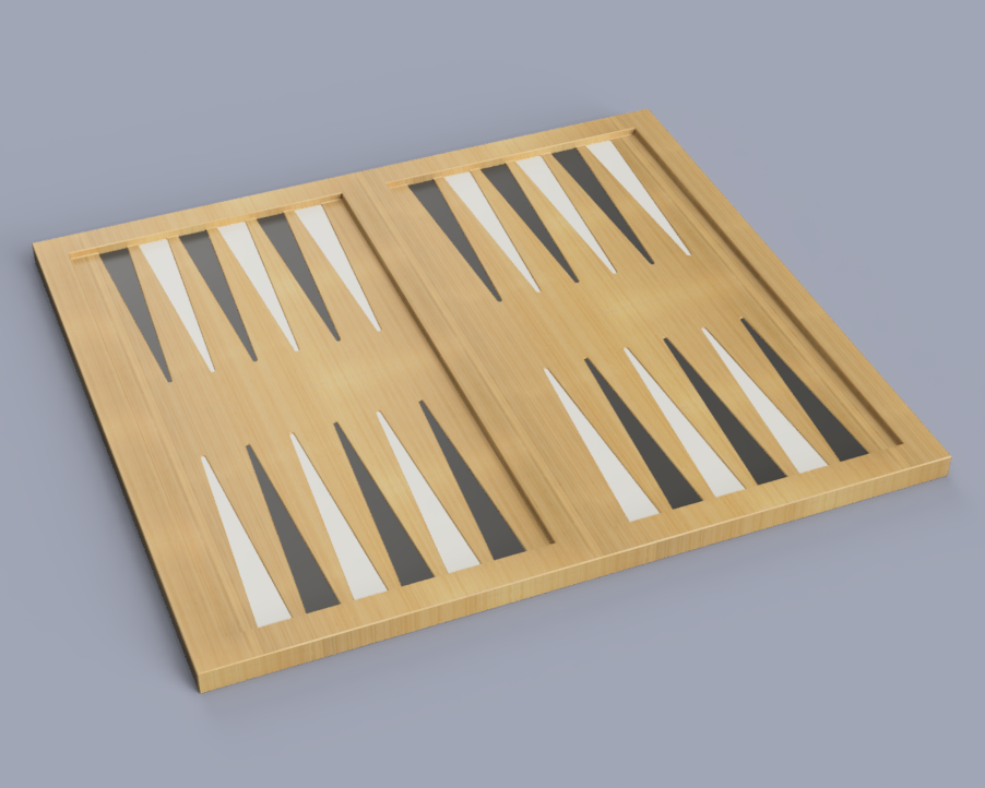 Miniatura 2 do modelo 3D Backgammon Set Complete
