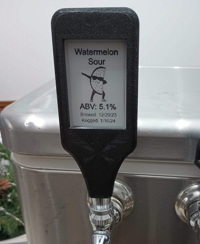 e-Paper Beer Tap Handle