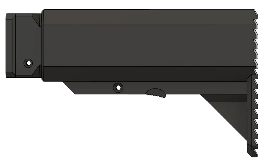 Retractable stock for Mosquito V2 by Miki | Download free STL