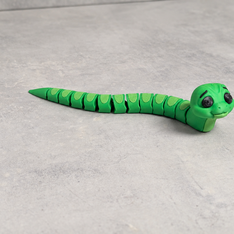 Cute Articulated Snake, 3D Printed Flexi Toy by theStonefox | Download ...