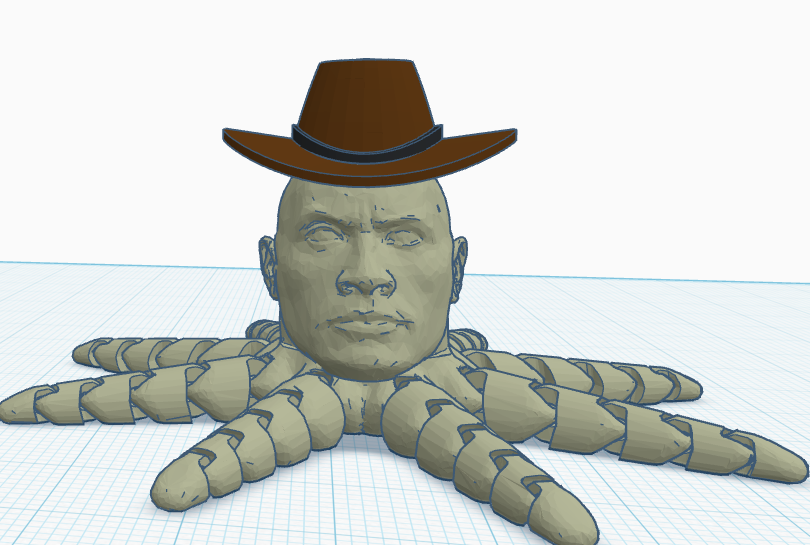 Rocktopus with cowboy hat