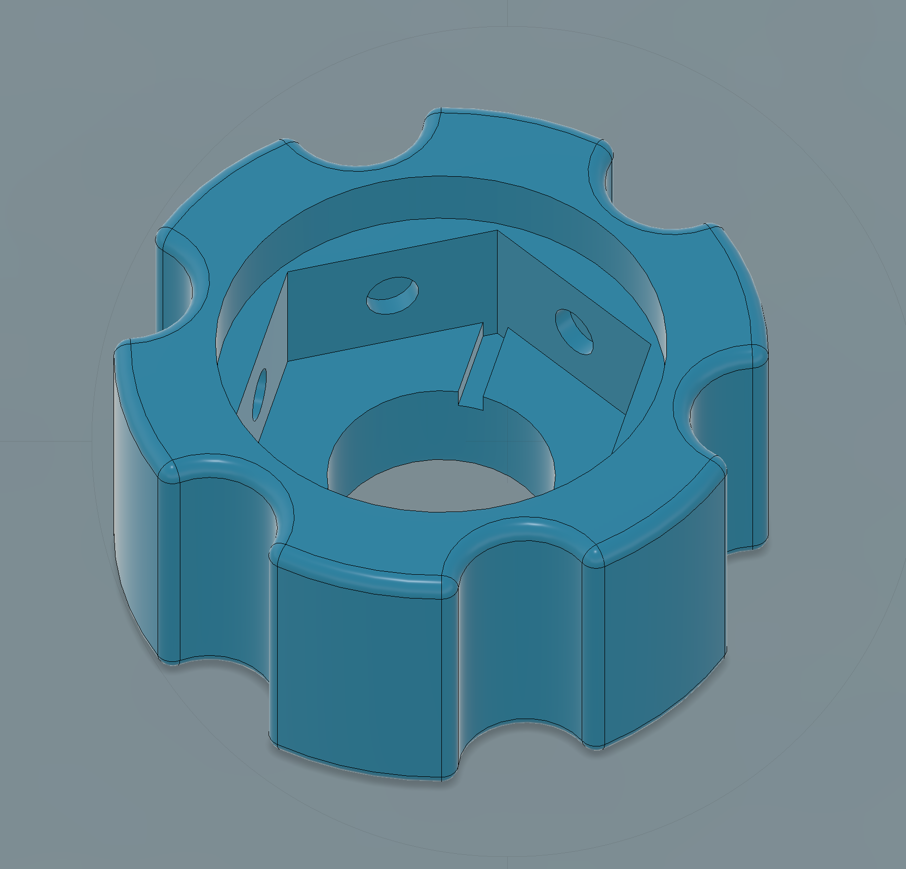 Miniatura 2 do modelo 3D Knobs for bolts and nuts - parametric with CAD