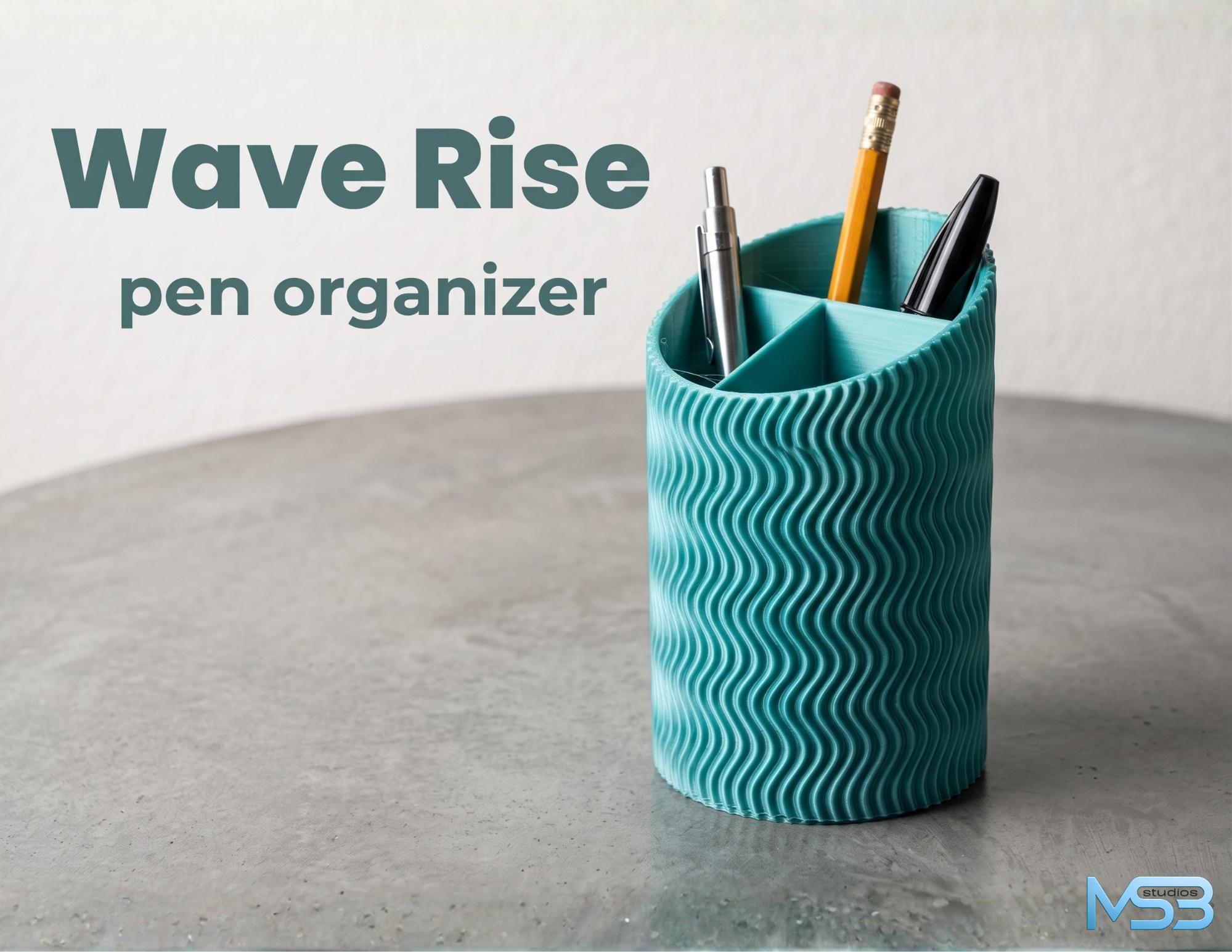 WaveRise pen organizer 3D model