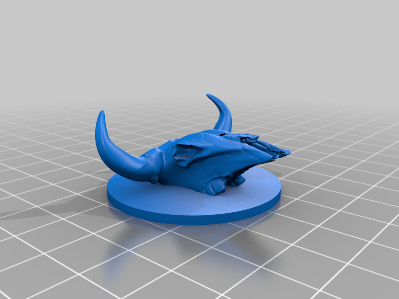 Bull skull wall hook / stand