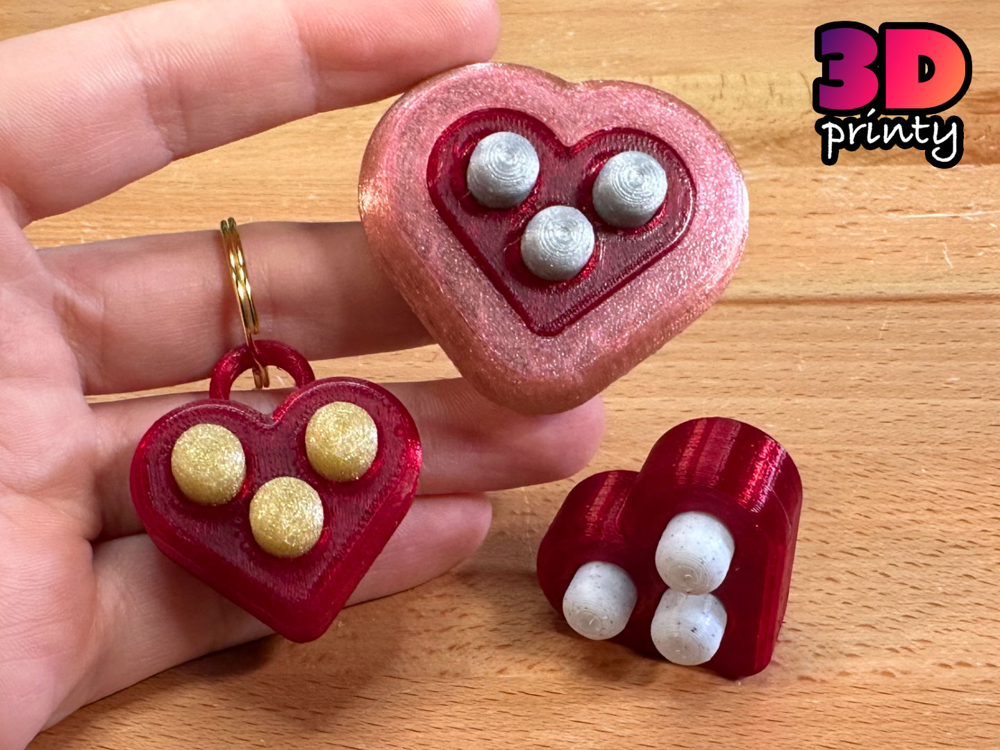 Heart Pop Fidget (Multi-material design)