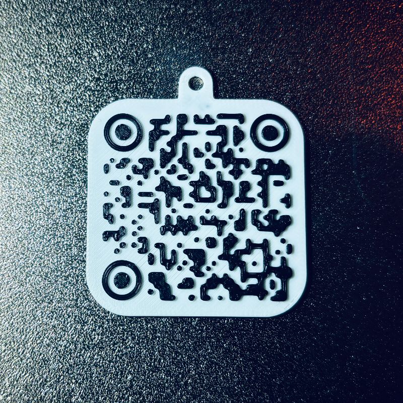 QR Code - Journey - Don＇t Stop Believin - Key Tag by nyknyc