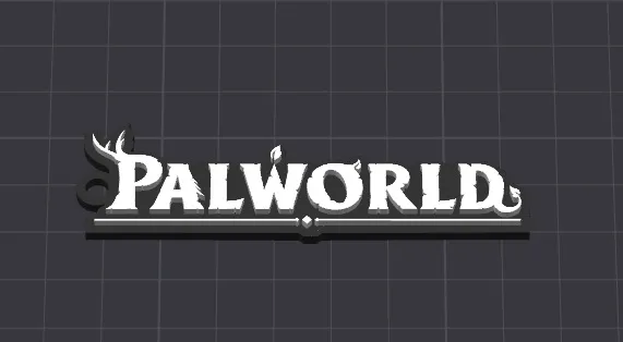 palworld logo keychain / necklace charm