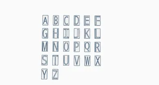 Stamp Letters by SteenP | Download free STL model | Printables.com