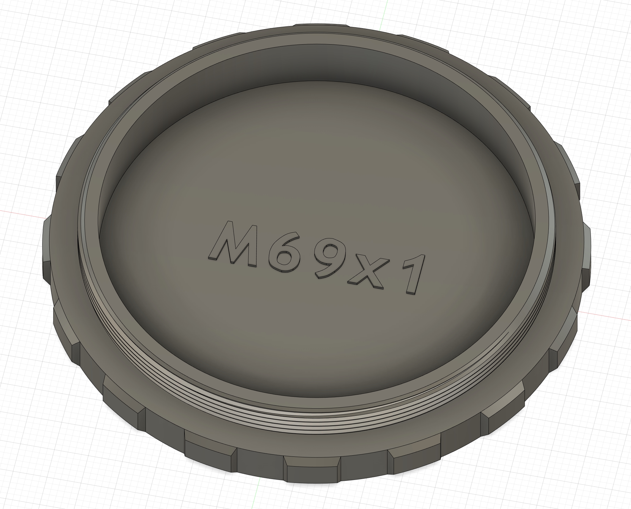 M69x1 threaded dust caps, male and female
