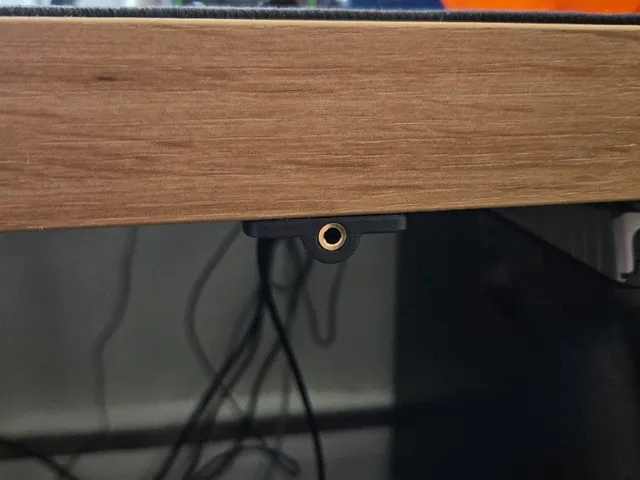 Under Desk Headphone Jack Mount