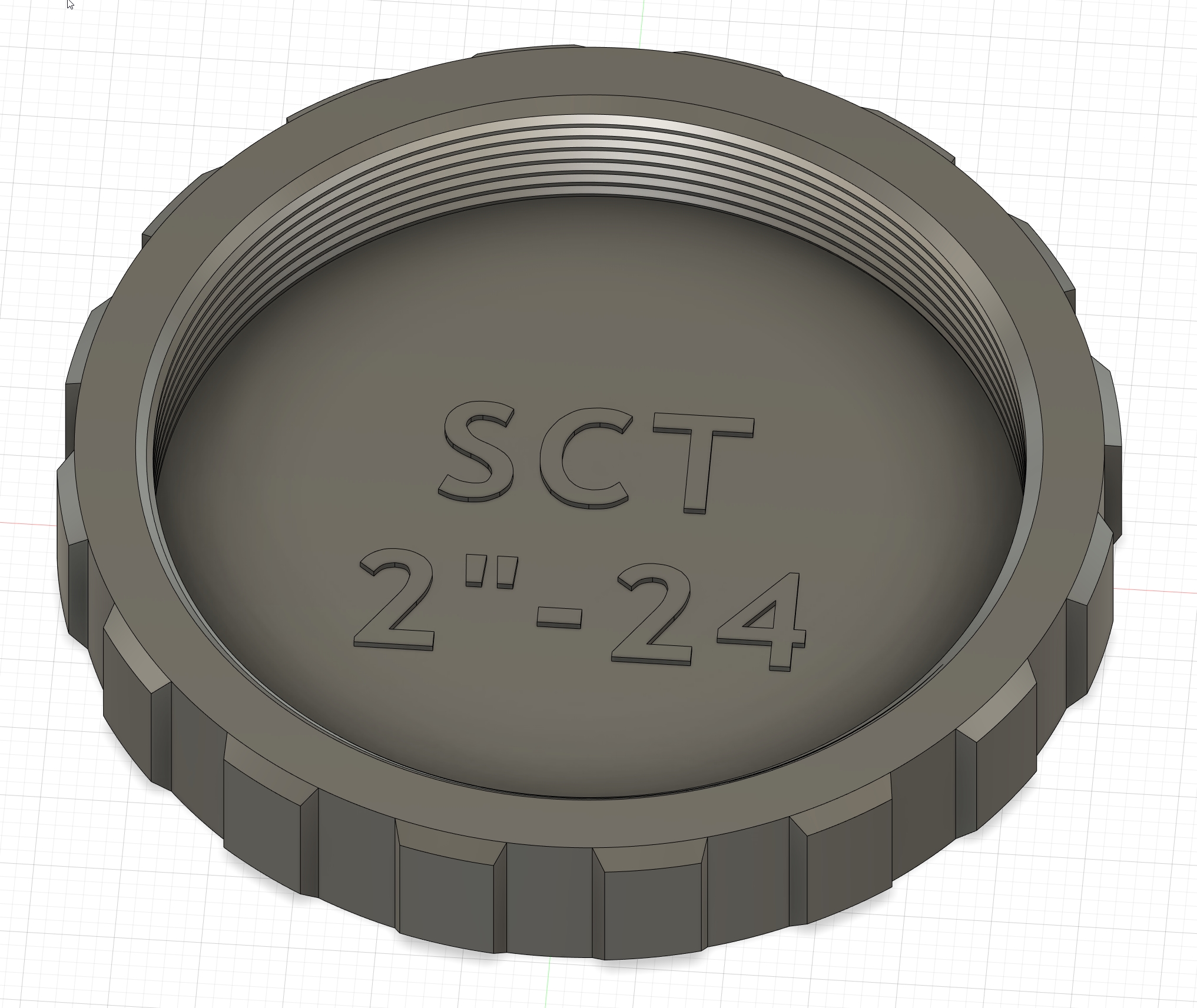 2"24 threaded dust caps, male and female SchmidtCassegrain