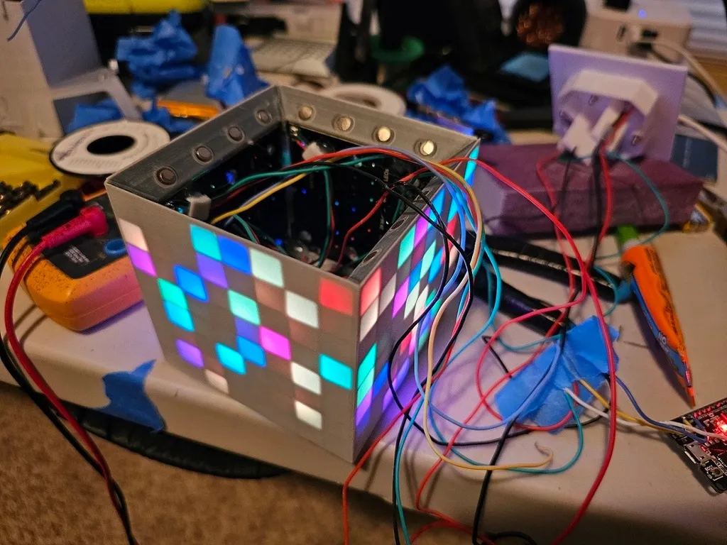 8x8x8 LED Cube Remix by MacGyverr, Download free STL model