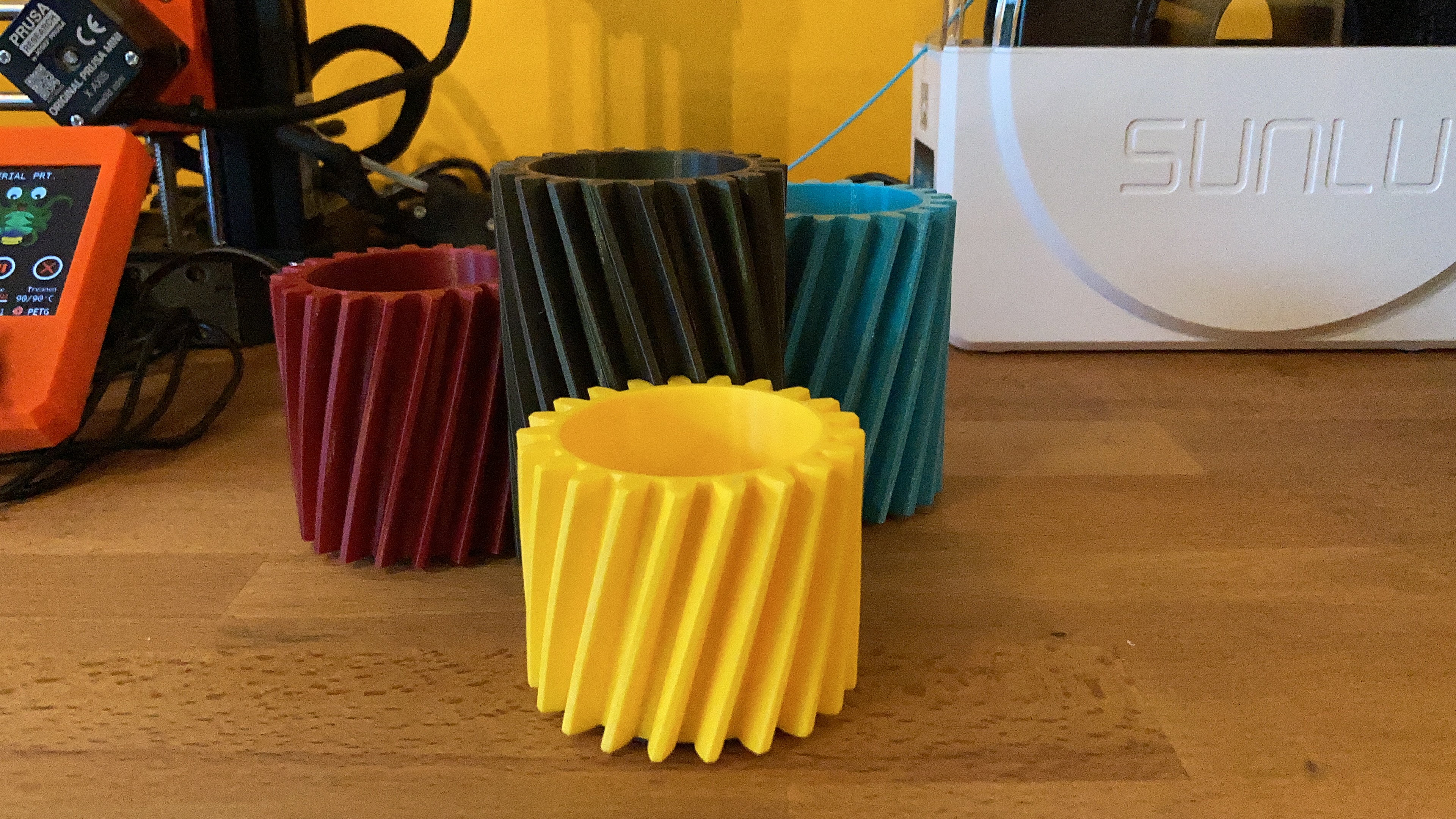 Helical Gear Pen Cup