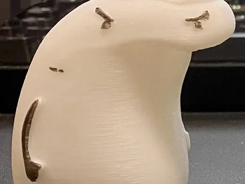 angry flork with hat