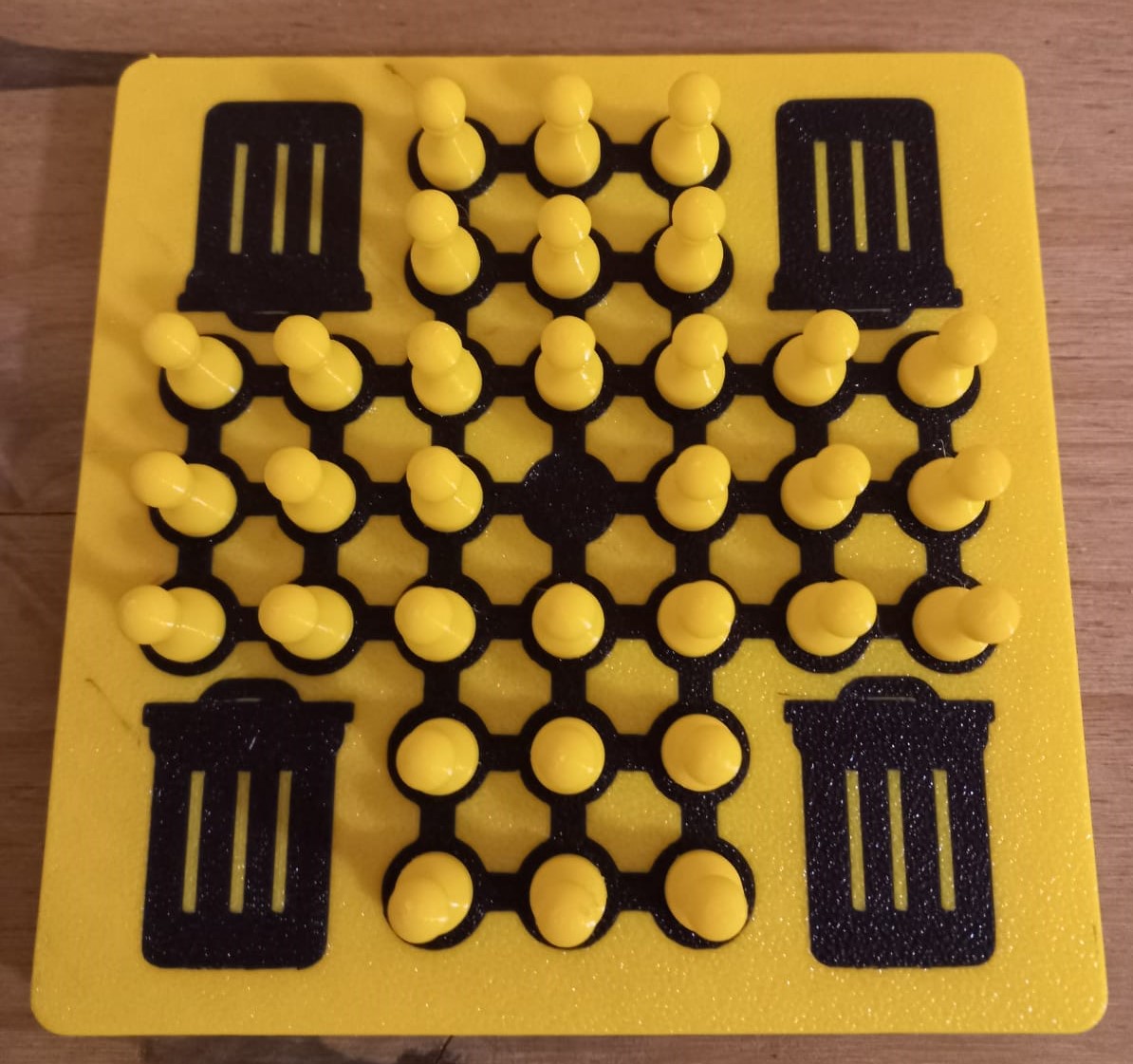 Magnetic Peg Solitaire (33 point board) by ManuelM | Download free STL ...