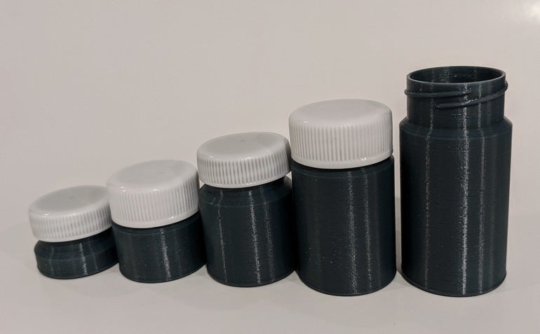 Containers for Upcycled Lids from Milk or Juice Cartons
