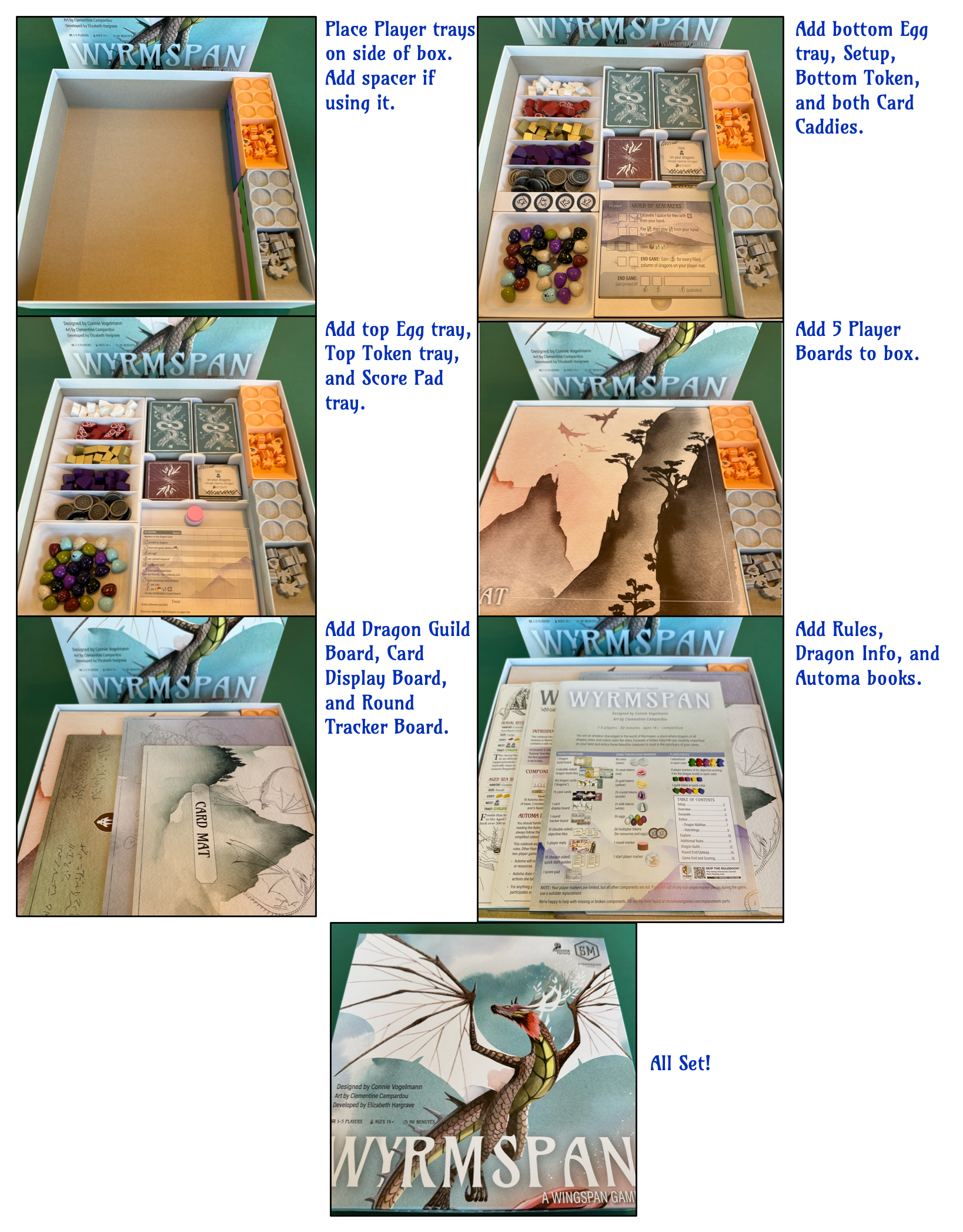 Miniatura 9 do modelo 3D Wyrmspan Board Game Insert