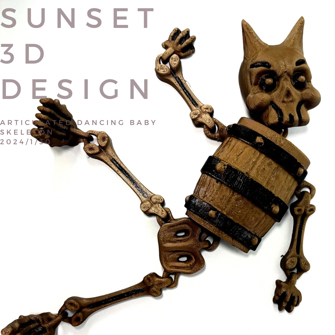 dancing skeleton 3D Models to Print - yeggi