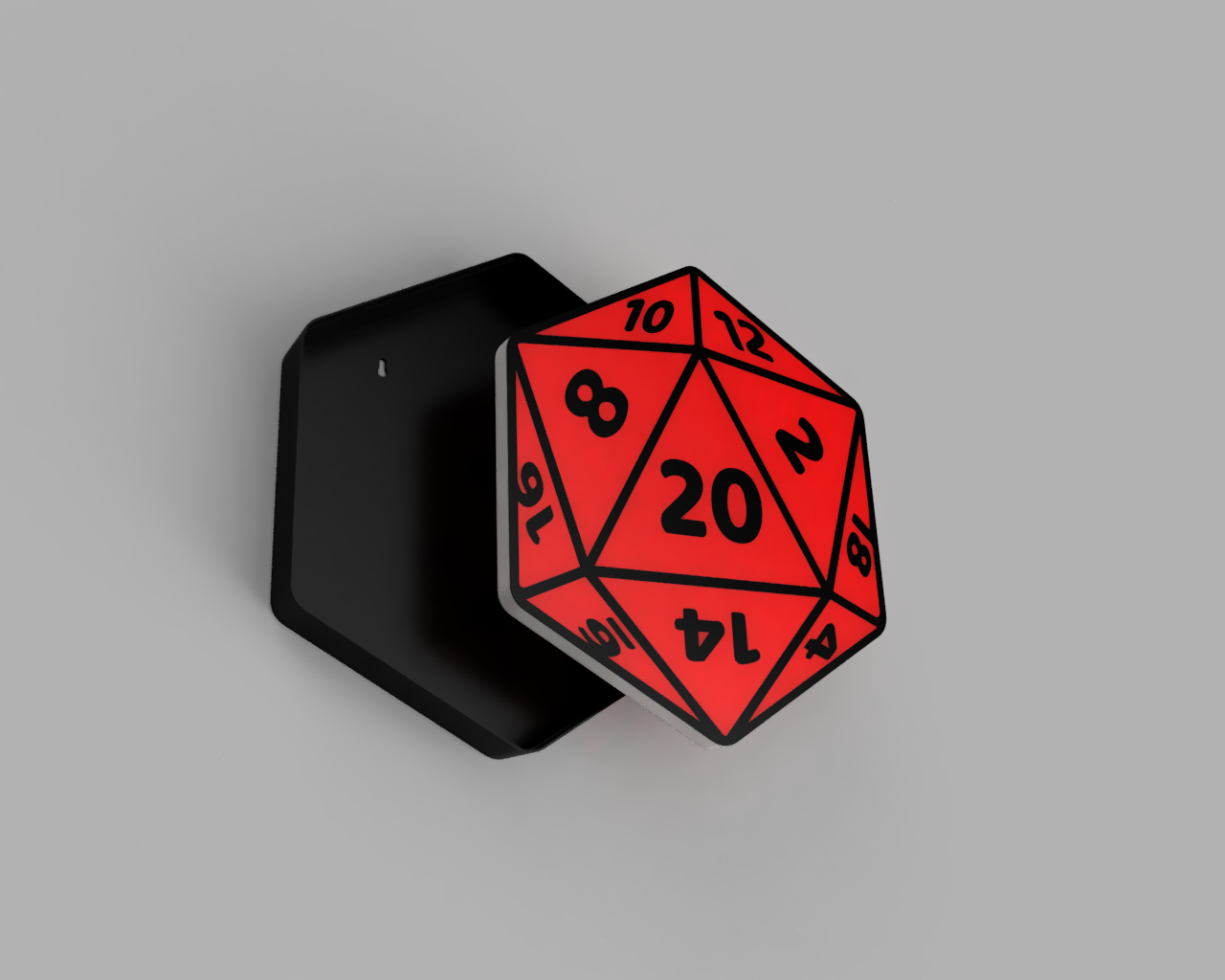 D20 Dice Lightbox Lamp - D&D by Valda3D | Download free STL model ...