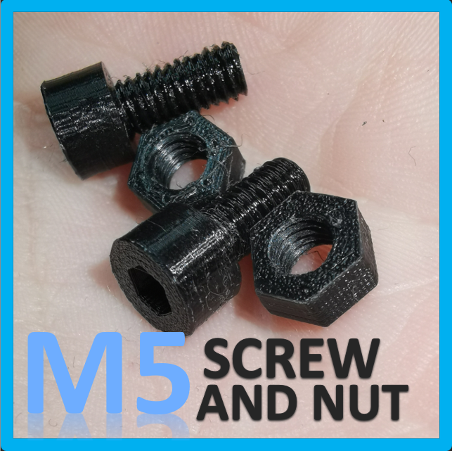 M5 screw and nut