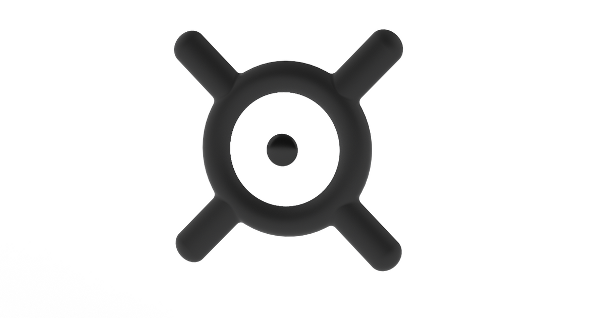 Pokémon Unown X by ZhangarG | Download free STL model