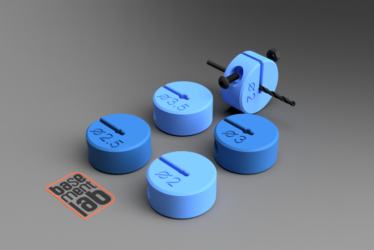 Drill Bit Stopper Depth Stop - Set 2.0 - 3.5mm