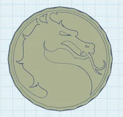 Coaster - Mortal Kombat Logo