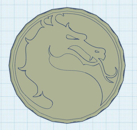 Coaster - Mortal Kombat Logo