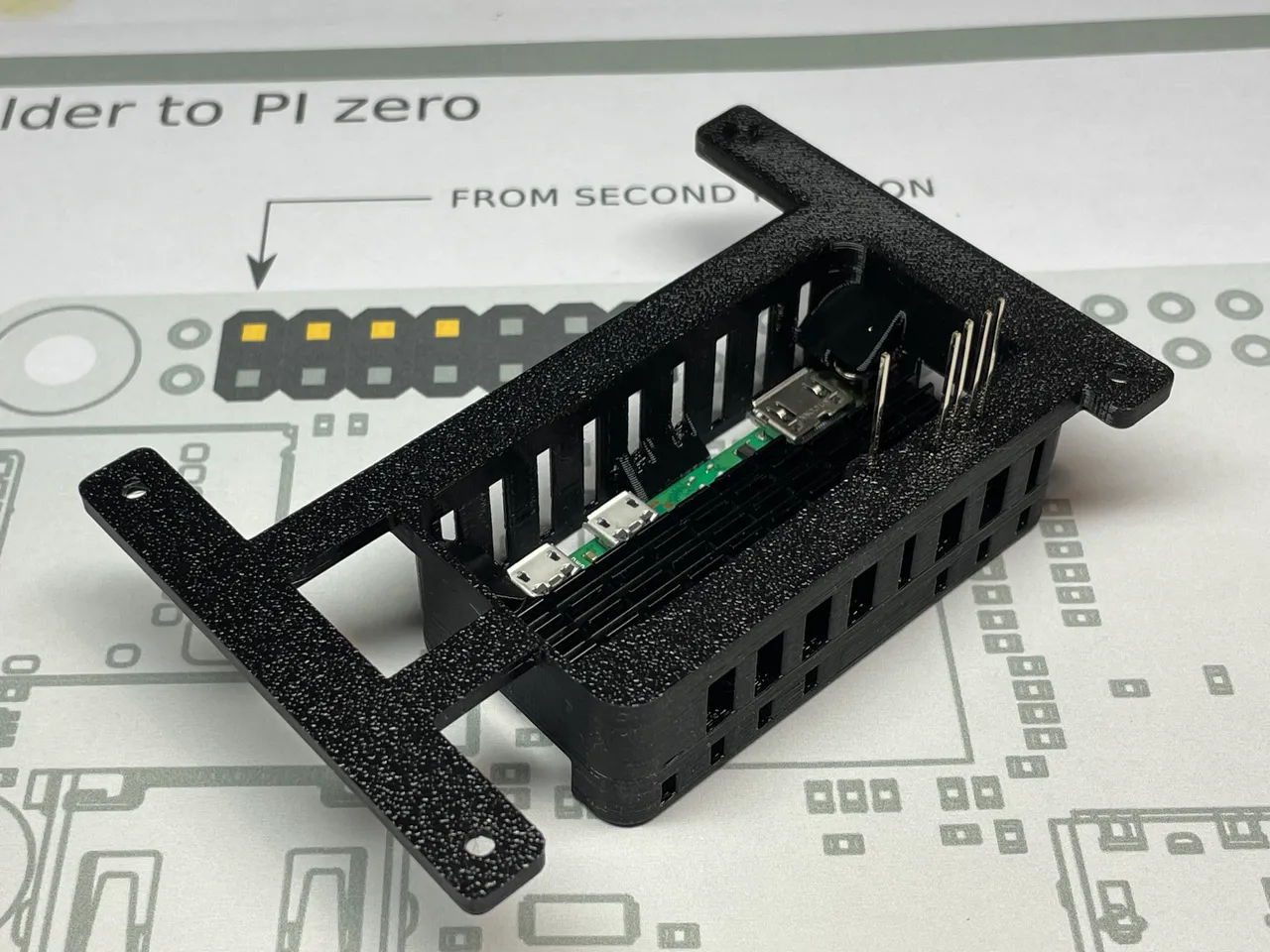 Raspberry Pi Zero (2) W mount for Original Prusa i3 MK3S+ by