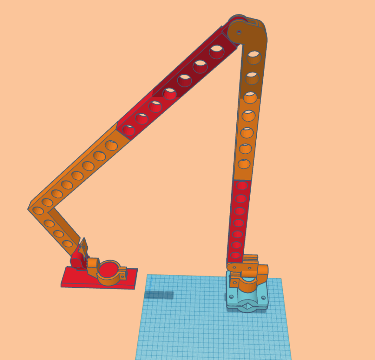 Tablet bedside hanging mount/arm