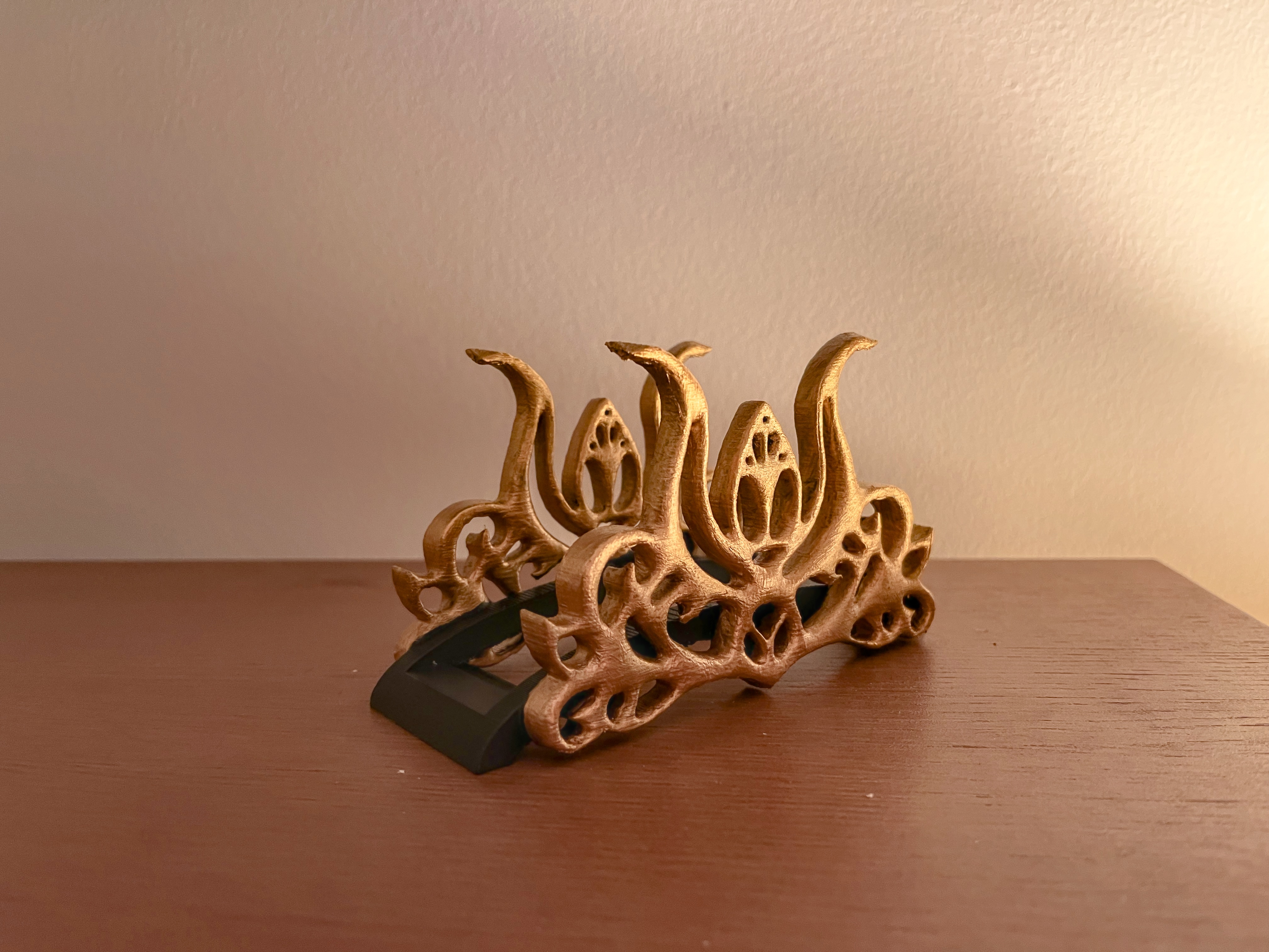 Napkin holder, Ipad stand, envelope stand, art nouveau, fantasy