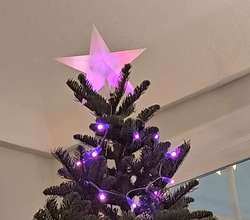 12mm RGB Pixel Tree Star